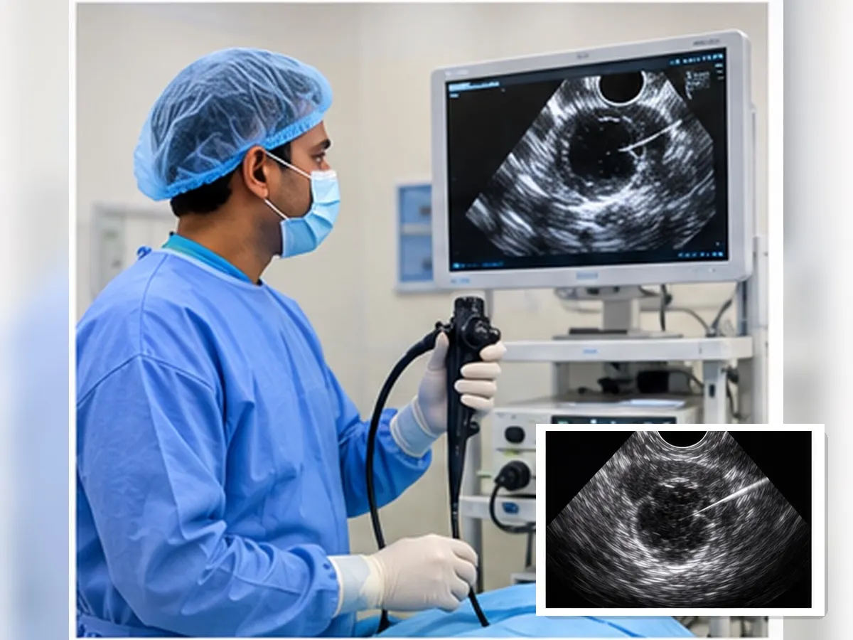 EBUS-TBNA procedure for staging mediastinal lymph nodes in lung cancer
