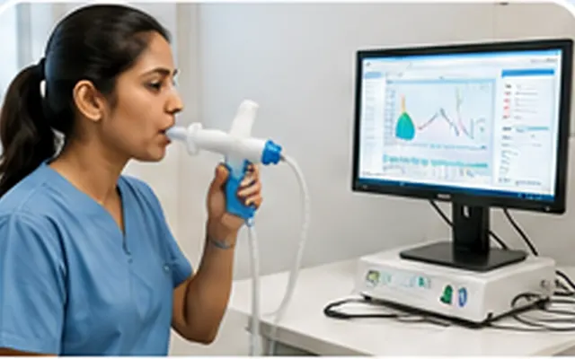 Pulmonary function testing before lung cancer treatment